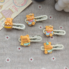 黄油小熊ins发夹可爱少女心甜美卡通女生刘海学生侧边鸭嘴发卡发