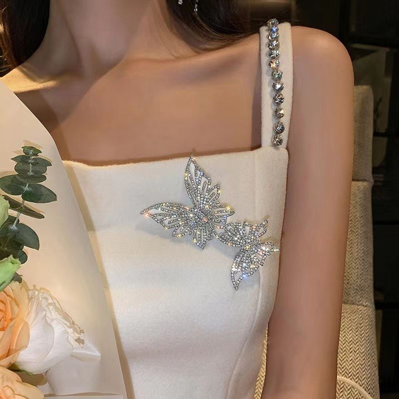Schmetterlingsbrosche für Damen – Anzugaccessoire – Hochwertiges, exquisites Modedesign – Sinn für Nische – Extravagantes Temperament_voghion.com