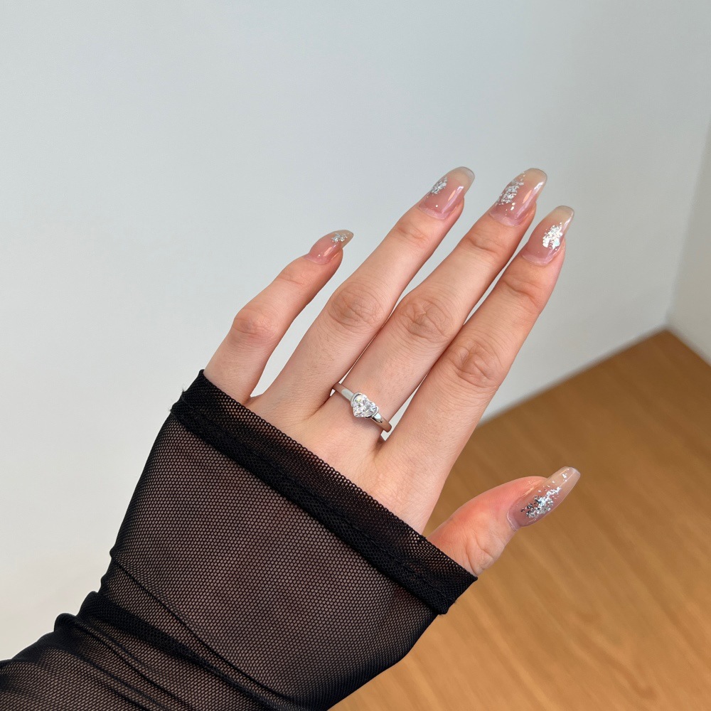 2g Weight Zircon Inlay Material Rings Classification 5, 9 Ring Size Holiday, Daily Occasion 925 Sterling Silver Material Geometric Pattern 2025 Spring and Summer Season Women's Gender Elegant, Simple Style Style 925 Sterling Silver Zircon Geometric Rings 925 Sterling Silver Rings 4