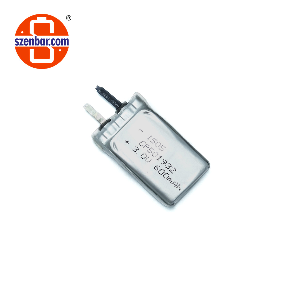 厂家制造智能卡机使用菱形 扁平一次性软包锂锰电池CP501932 600M