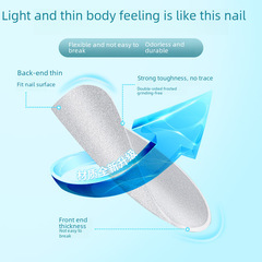 全碼穿戴甲片磨砂折無痕美甲片超薄免刻磨全貼甲片穿戴甲專用甲片