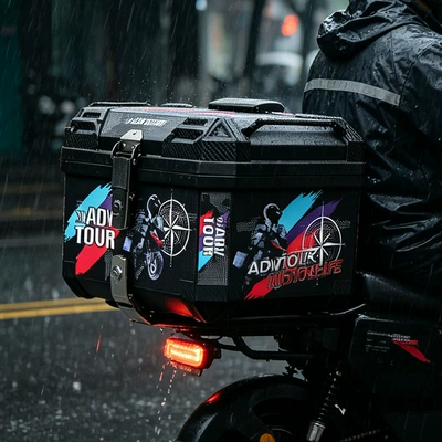 rear trunk, universal extra-large: Motorcycle trunk