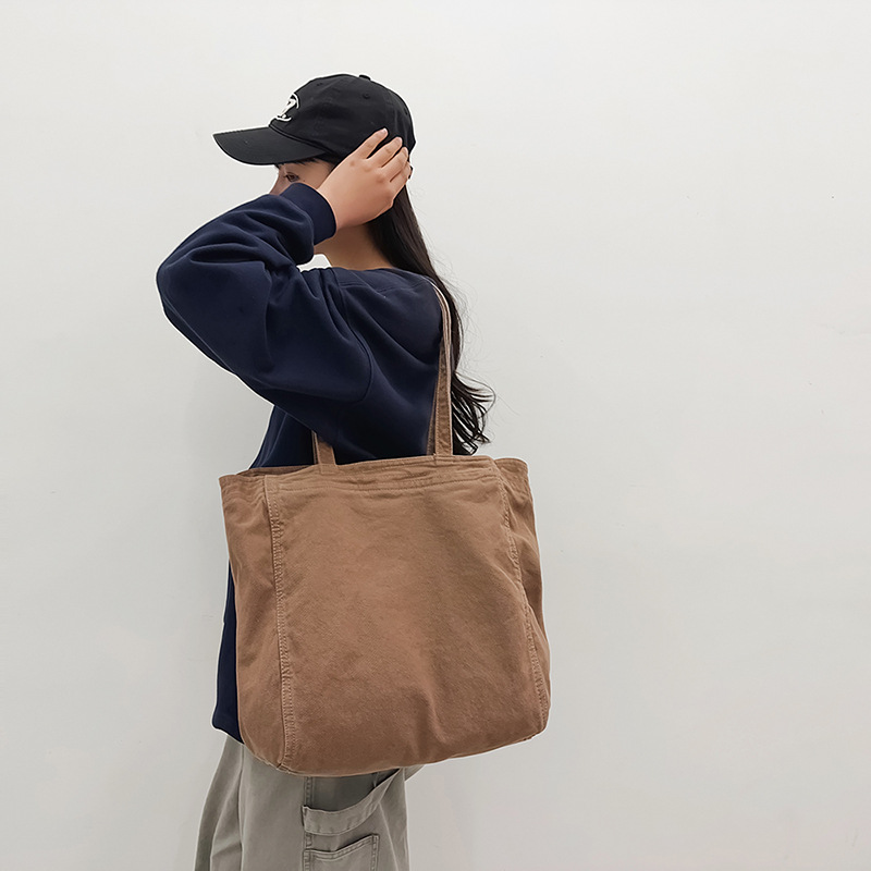 한국 Ins 캐주얼 세일즈 천 가방 여성 대용량 올 매치 토트 숄더 백 학생 쇼핑백 캐주얼 빅 백