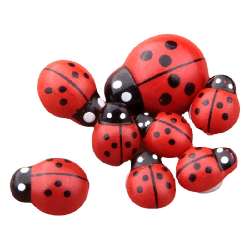 Японские продуктовые Coccinella septempunctata Micro Bonsai мясистые украшения Садовые украшения Микро ландшафт Горшечные садовые украшения