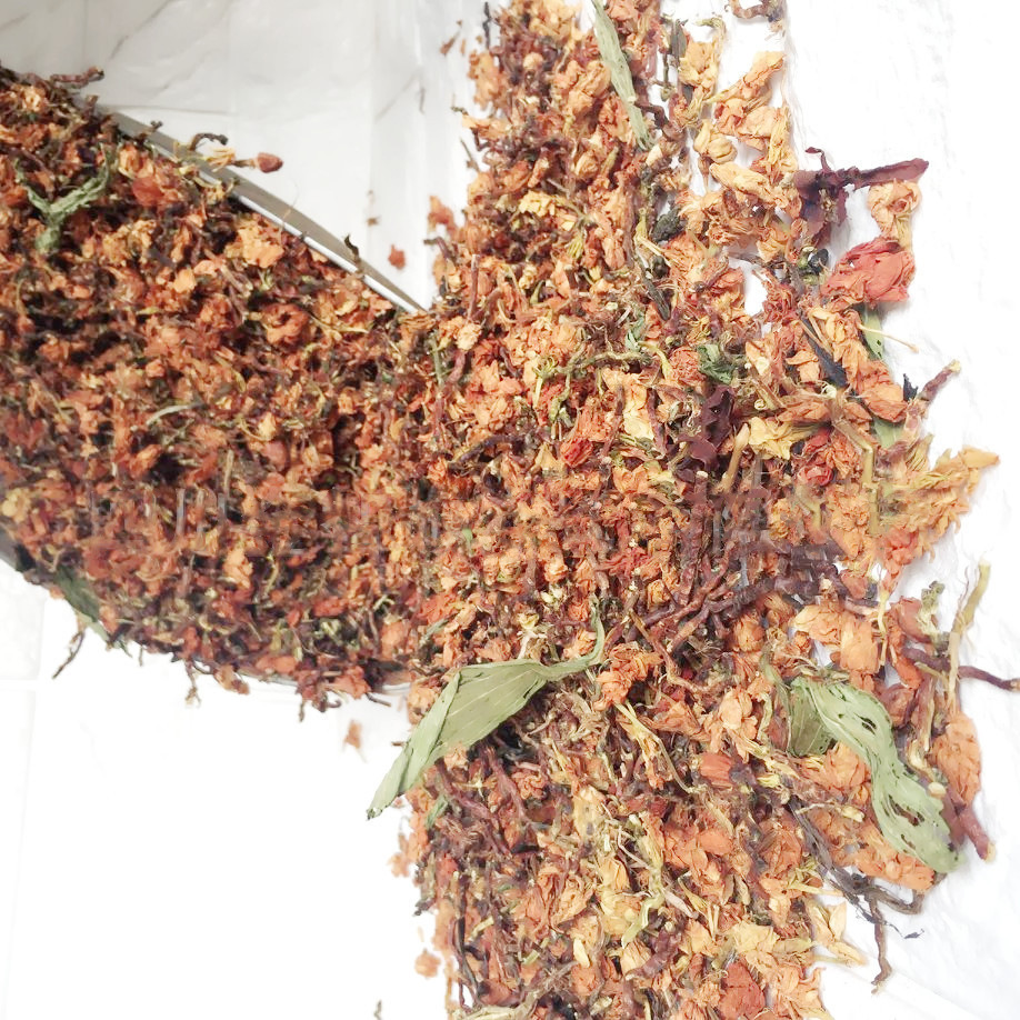 江湖地摊百花草益寿茶神龙百花茶罗汉果花茶山密草茶 甜叶菊