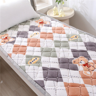 Mattress Topper, Thin Mattress, Single Simmons Cotton Pad, Foldable Floor Sleeping Mat for Rental Housing, Soft and Comfortable