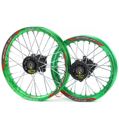 Hub — aluminum wheels 90/100-14 inch - 1714-front-and-rear-wheel-hubs-12mm-axle-core-green-aluminum-rim-model