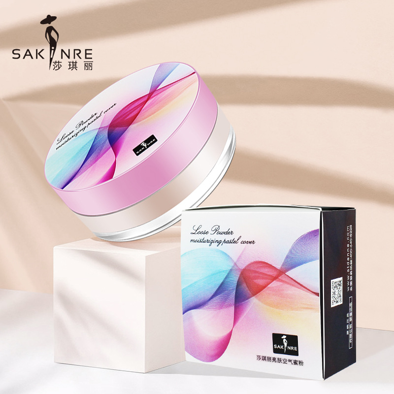 厂家直销莎琪丽亮肤空气定妆粉质4028