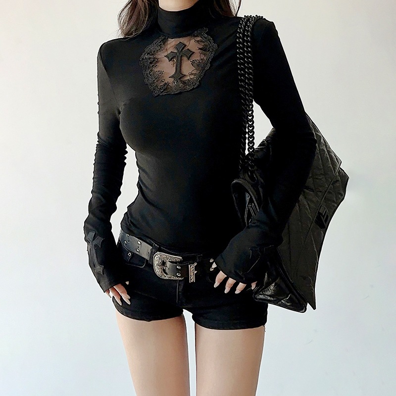 Cf24371 Fall New Style European And American Dark Style Sexy Slim Fit...