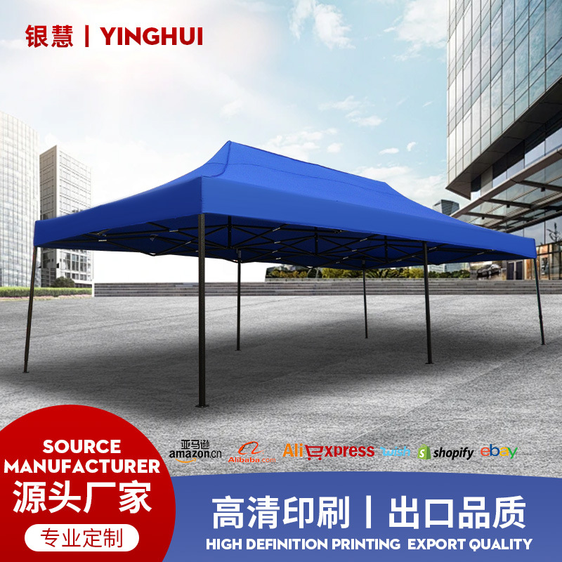 3 * 6 carpa de publicidad logotipo impresa cabina de campamento al aire libre tienda de campaña plegable de cuatro esquinas tienda de sombrilla personalizada