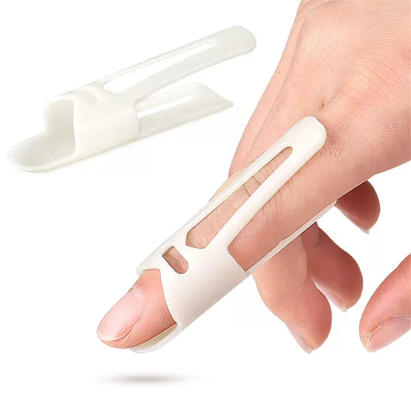 Cross-Border Hot Selling Finger Fixation Splint Finger Guard Curved Deformation Splint Hammer Fixator Protective Gear Boxed Bag