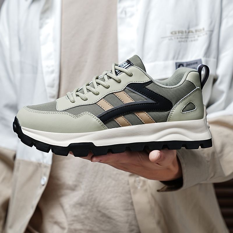 2026 New Men's Shoes, Sports Shoes, Spring and Autumn Single Shoes, Casual Shoes, Thick-Soled Running Shoes, Breathable Mesh Shoes, Wholesale from Manufacturers