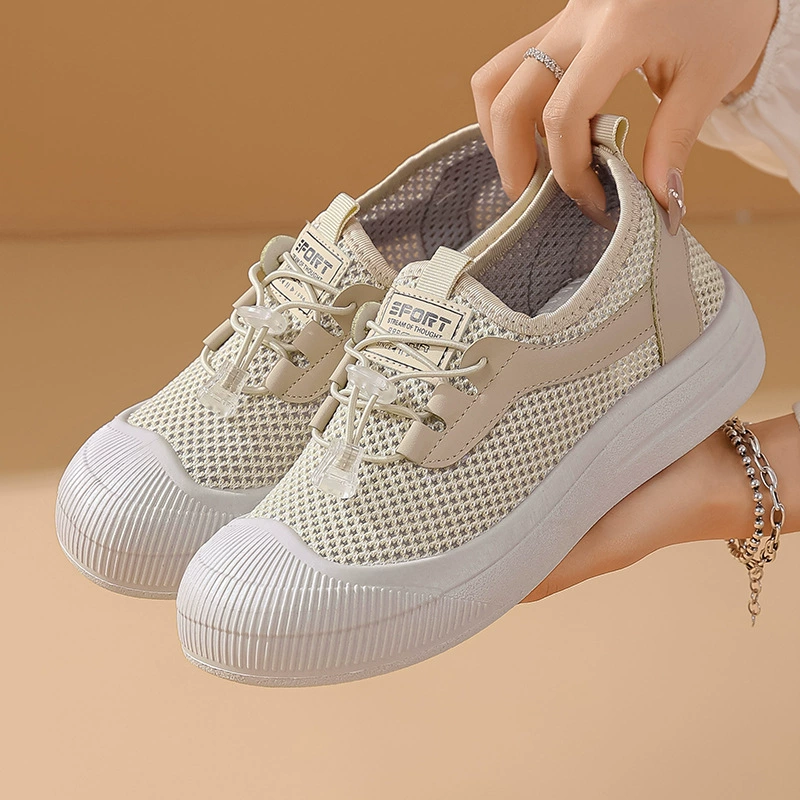 Весенняя и летняя женская летающая сетка повседневная обувь мягкая подошва легкая студенческая обувь модная дикая спортивная обувь женская обувь дрожащая модель