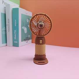 2025新款卡通小风扇大风力礼品可充电桌面usb迷你手持风扇批发