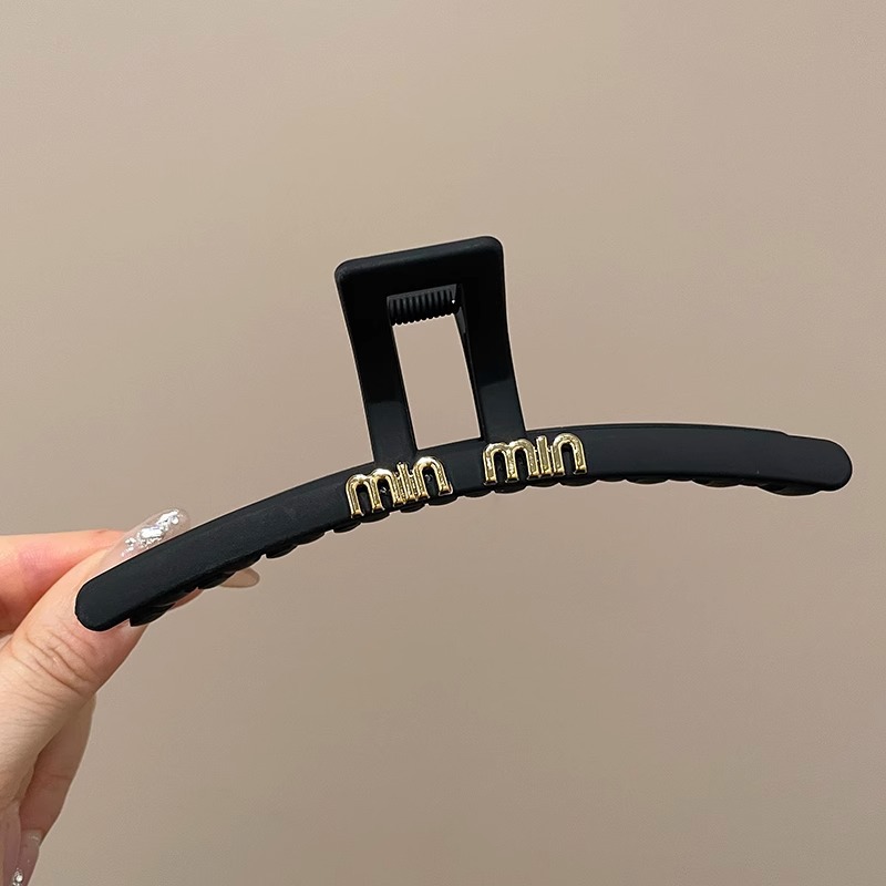 Lujo ligero, temperamento de alta gama, clip de agarre femenino 2025, nueva horquilla, placa de la parte posterior de la cabeza, gran cantidad de cabello, clip de tiburón, tocado