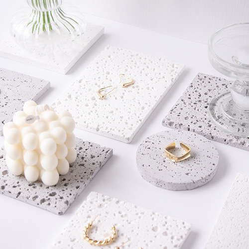 Travertine ins photo travertine decorative ornaments cosmetics photo background board counter gypsum photography board