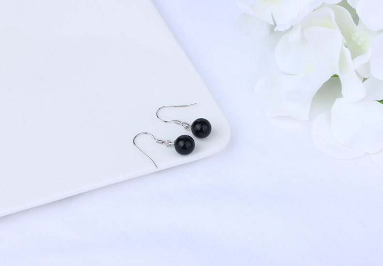 1 Pair 925 Sterling Silver Gem Geometric Drop Earrings display picture 20