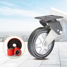 叉车轮子/搬运车轮子/手动液压车轮/尼龙聚氨酯pu橡胶轮/叉车配件