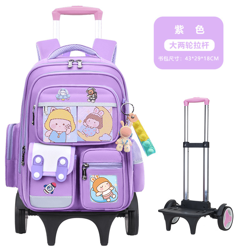 2026 nueva mochila escolar de tirón para estudiantes de primaria 23456 grados mochila de hombro