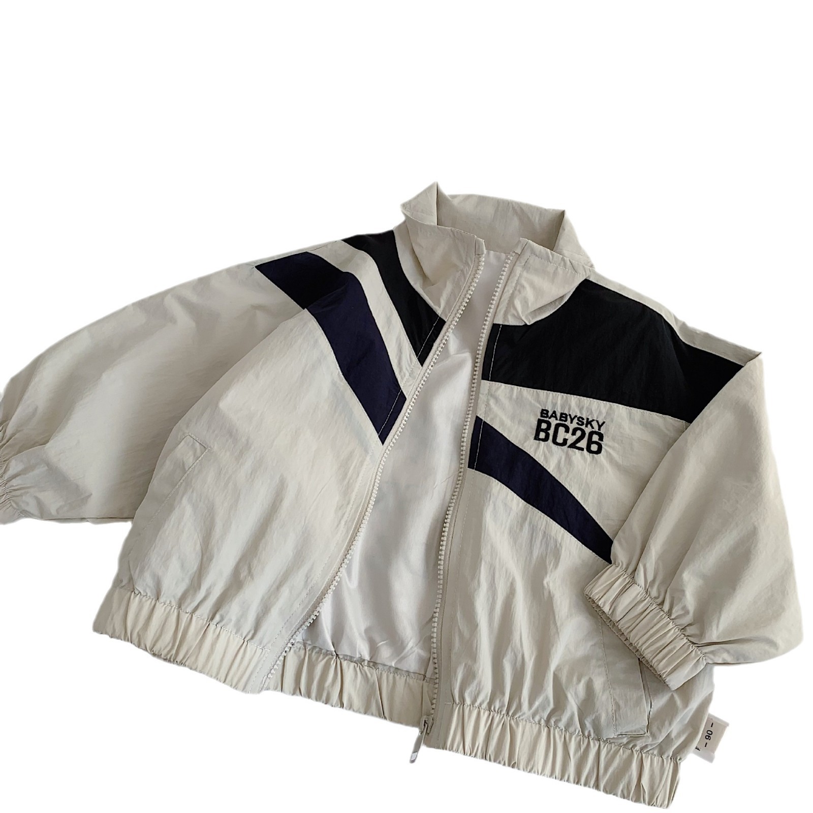 Mai Bao abrigo infantil 2025 otoño nuevo producto coreano estilo extranjero para niños, camisa con cremallera para bebés, chaqueta para niños