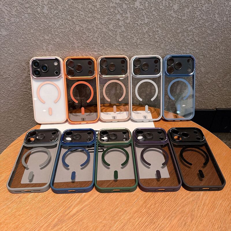 Metal Lens Compatible with Apple 17 Promax Phone Case, Magnetic iPhone 16 High-Transparency 15 Promax Hard Case 14