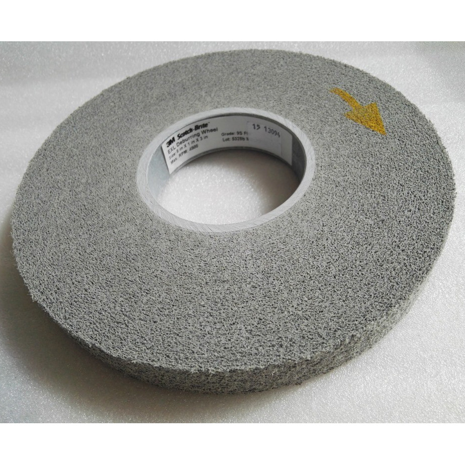 3MEXL尼龙抛光轮美国进口研磨轮磨具不织布纤维抛光拉丝轮8*1砂轮