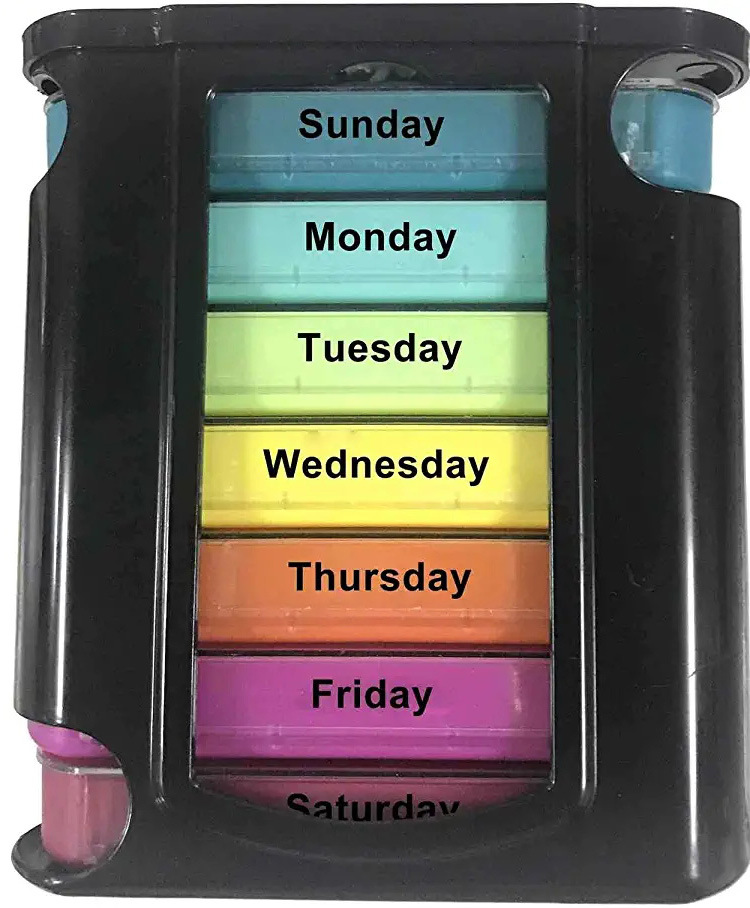 검정색 케이스 + 무지개색 28071 플라스틱