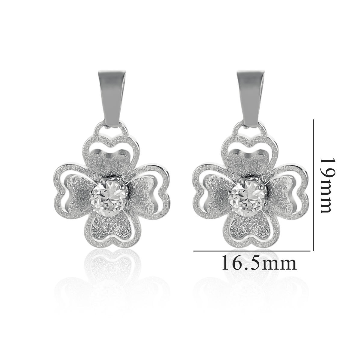 Europa y los Estados Unidos red collar de arco de acero inoxidable 18K oro chapado damas simple DIY es accesorios colgante