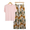 Light pink + yellow and white flowers