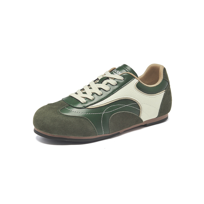 Augu Lion Dengde zapatos de entrenamiento para mujeres 2025 nuevo otoño ballet de suela gruesa Gump zapatos de skate suave