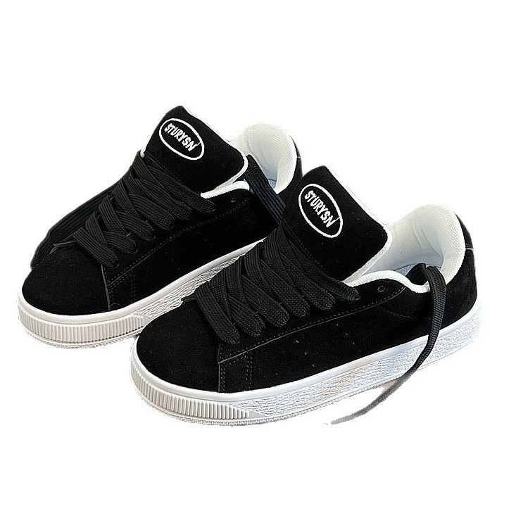 35-44 Hombres y mujeres nicho retro zapatos de skate negro nuevo estilo de moda nuevo estilo chino callejero estudiantes zapatos casuales mujeres