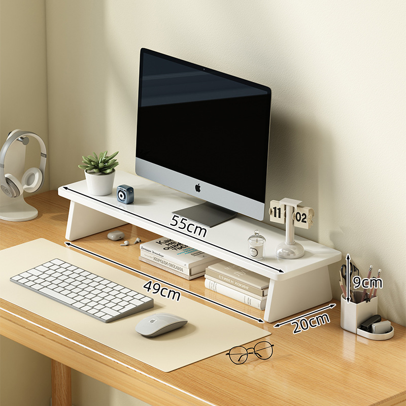 단일 레이어 흰색 55*20cm [업그레이드된 사다리꼴 스타일]
