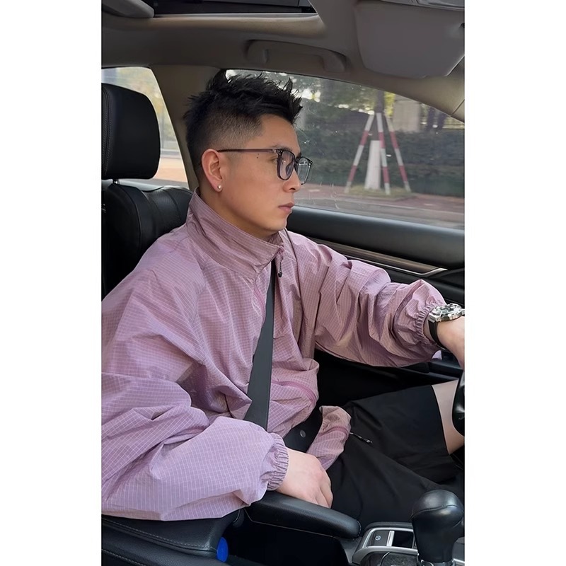 Ice Silk Stand-Up Collar Outdoor Sun Protection Clothing Men's Summer Anti-Uv Casual Jacket Light and Breathable Fishing Sun Protection Clothing