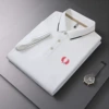 White embroidered red