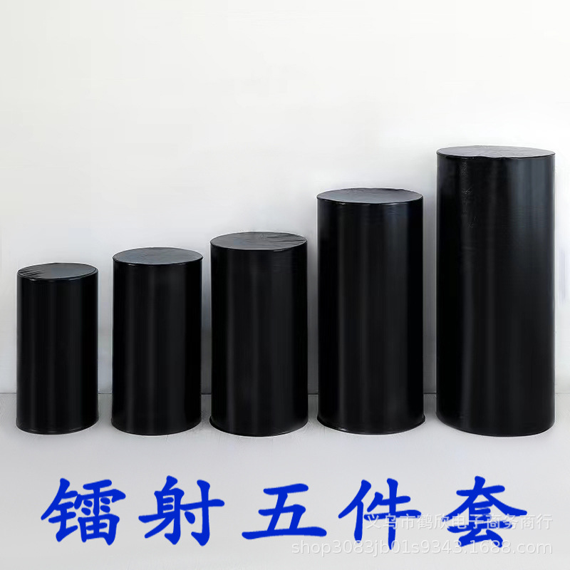 Venta caliente transfronteriza engrosada cubierta de la columna cubierta de la Mesa del cilindro decoración del partido cubierta de la tabla de tela elástica patrón imprimible