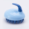 Silica gel hygienic massager for head wash home use, handle, no hair damage