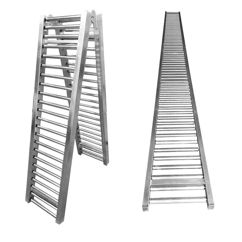 物流快递货柜装卸货动力不锈钢镀锌滚筒滑梯流水线伸缩线输送设备