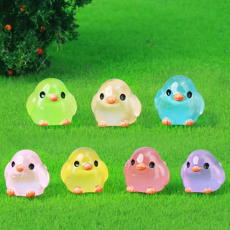 동그란 눈의 귀여운 새, 야광 혼합