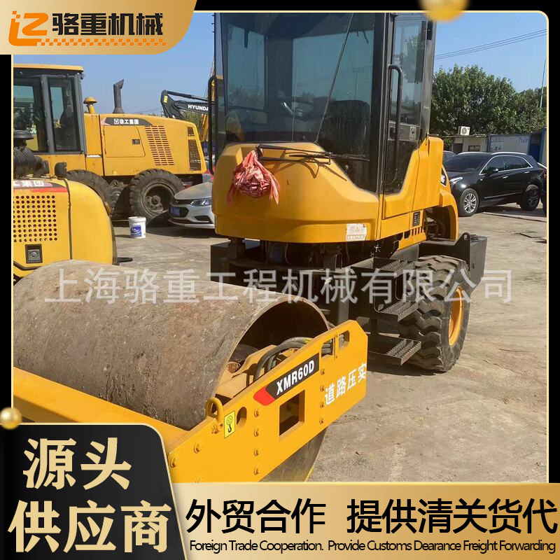 精修单直销吨现货供应钢轮二手振动压路机出口外贸6徐工震动