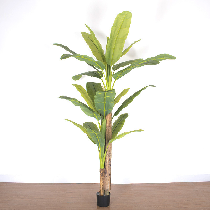 Escenografía de estilo nórdico Simulación de plantas verdes Plantas en macetas Centro comercial Simulación de decoración suave Plantas verdes falsas