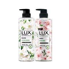 ラックス 550g エッセンシャルオイル フレグランス シャワージェル フリージア 桜の香り 水素浄化 クリアで輝くシャワージェル バス