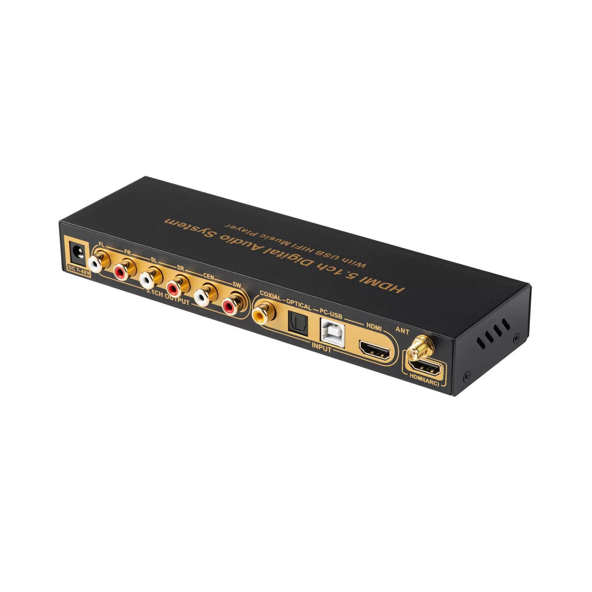 DTS Dolby AC3 5.1 канальный аудиодекодер, конвертер DAC Bluetooth HDMI разделитель USB компьютерный звук