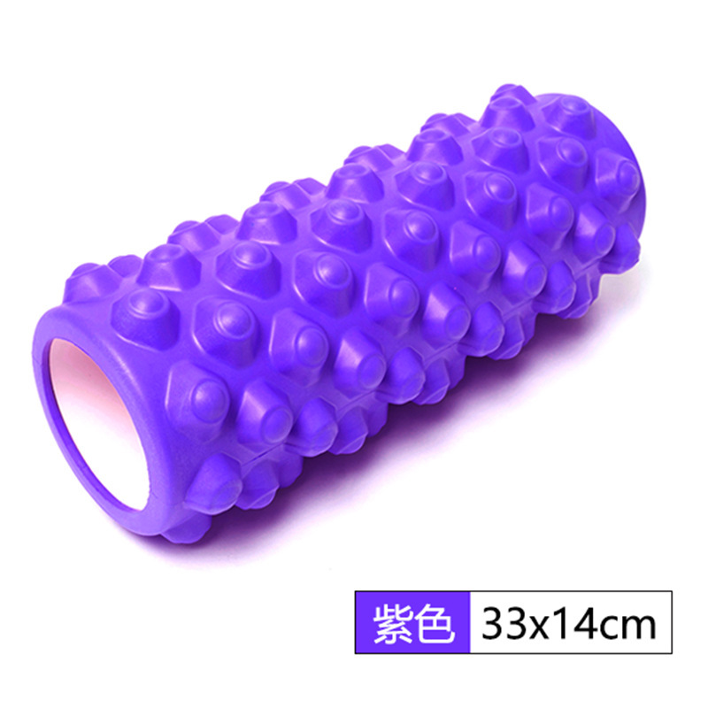 Rodillo de masaje de eje de espuma de yoga columna de yoga Ejercicio de palo de diente de lobo fitness pierna flaca relajación muscular Rolling back eje de masaje