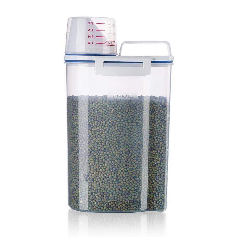 日本式米桶家庭用米桶貯蔵タンク防虫防湿小麦粉密封缶五穀雑穀収納ケース猫キッチン|undefined