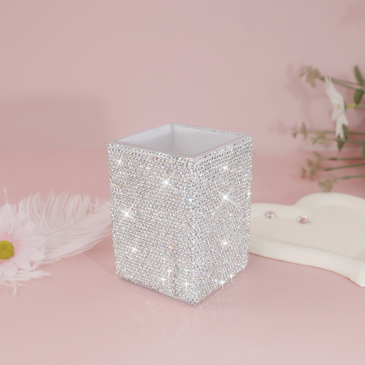 031801 화이트 다이아몬드 사각 저장 튜브