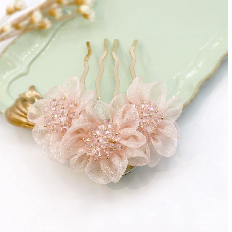 한국식 핑크 머리 빗