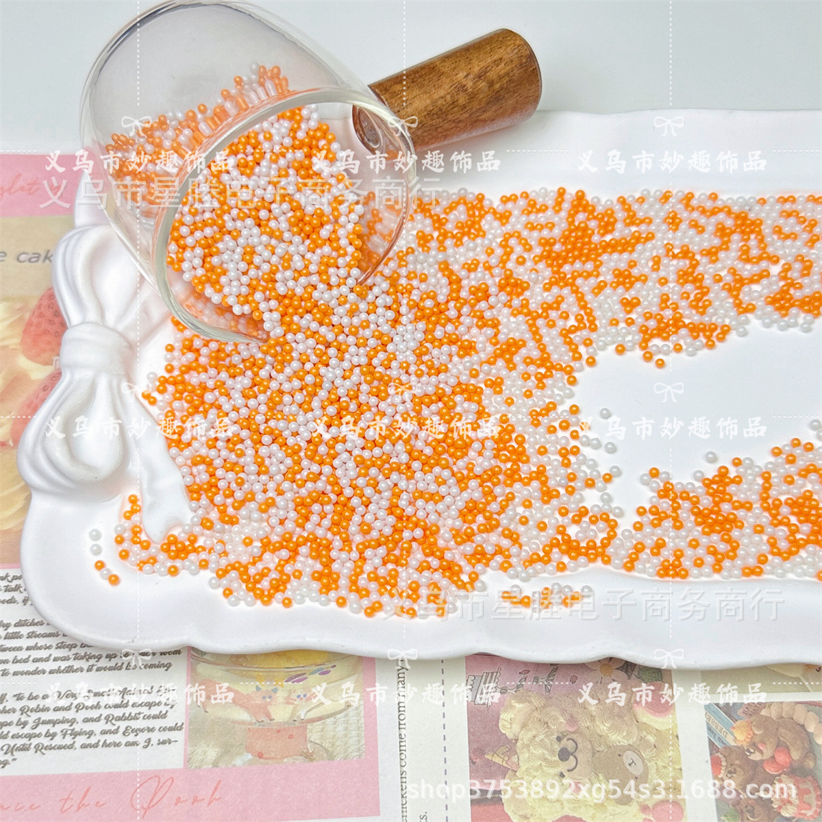 2mm color mezclado, color sólido no poroso, pintura de vidrio, cuentas de arroz, accesorios de joyería de bricolaje hechos a mano, pegamento de crema, relleno de limo