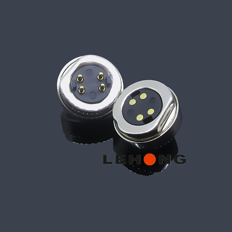 LH-CX1413-4p磁吸头外经14强力锁磁3Kgf公母磁吸/连接器充电线