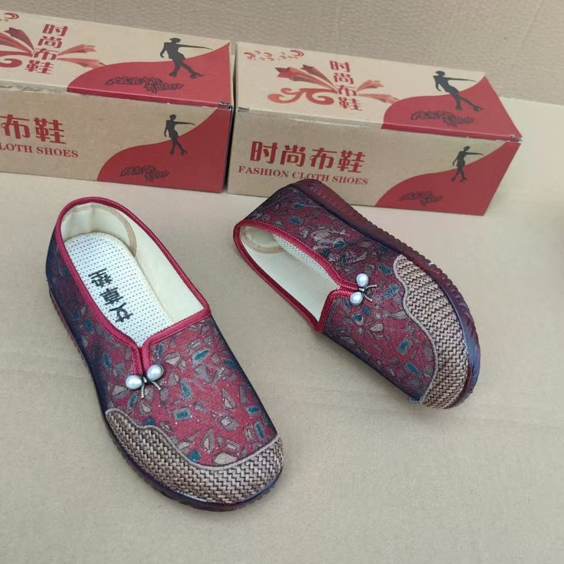 秋季新款女式布鞋TPR软底老北京布鞋女户外透气老太太鞋中老年鞋|undefined