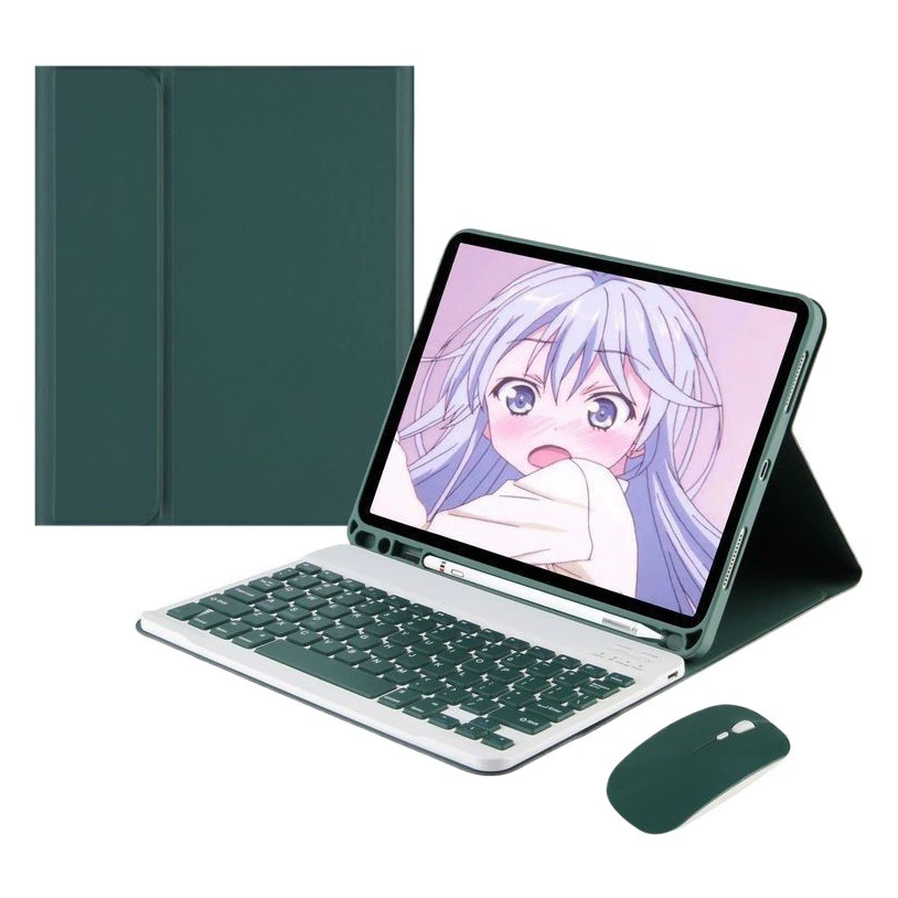 Применимо к защитному чехлу для планшета Samsung A9 + S9FE Магнитная сенсорная Bluetooth-клавиатура, силиконовый кожаный чехол для планшета с гнездом для ручки